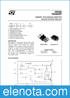 STMicroelectronics VN380 datasheet