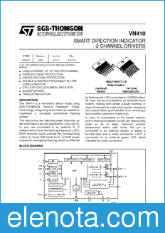 STMicroelectronics VN410 datasheet