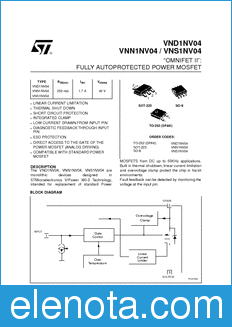STMicroelectronics VNS1NV04 datasheet