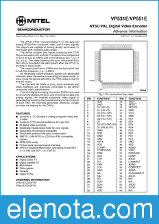 Zarlink Semiconductor VP531E datasheet
