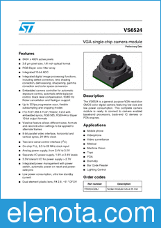 STMicroelectronics VS6524 datasheet