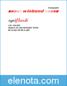 Winbond W25Q32DW datasheet