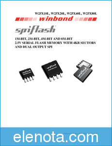 Winbond W25X10L datasheet