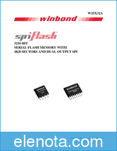 Winbond W25X32A datasheet
