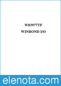 Winbond W83977TF datasheet