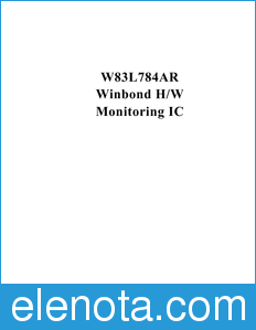 Winbond W83L784AR datasheet