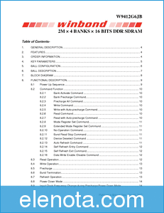 Winbond W9412G6JB datasheet