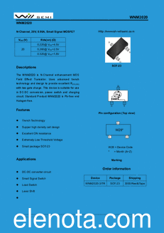 Will Semiconductor Ltd. WNM2020 datasheet
