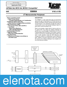 Xicor X88064 datasheet