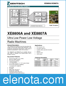 Semtech XE8806A datasheet