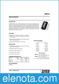 Zetex ZMT31 datasheet