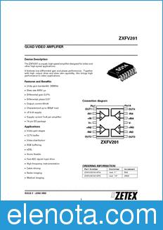 Zetex ZXFV201N14 datasheet