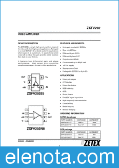 Zetex ZXFV202E5 datasheet