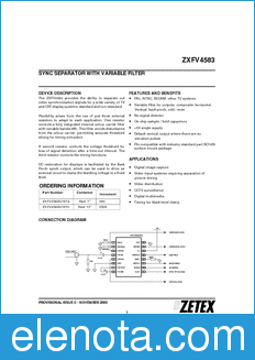 Zetex ZXFV4583N16 datasheet