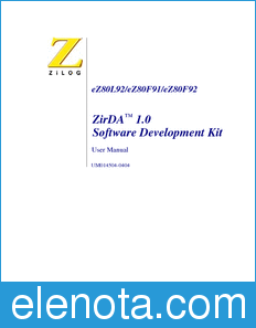 Zilog eZ80Acclaim! datasheet