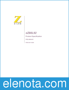 Zilog eZ80 datasheet