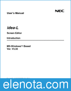 NEC idea-L datasheet