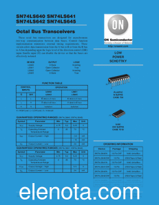ON Semiconductor sn74ls640 datasheet