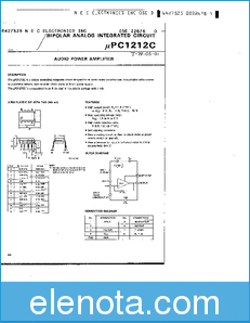 NEC uPC1212C datasheet