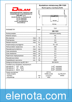DOLAM zm-110-II datasheet